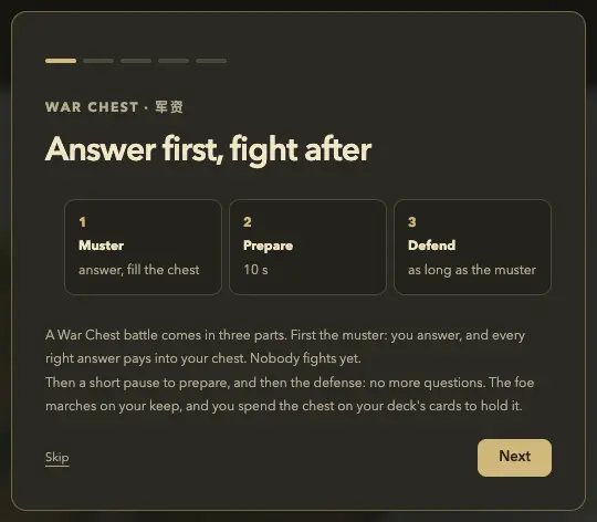 The War Chest guide: Muster, Prepare, Defend.